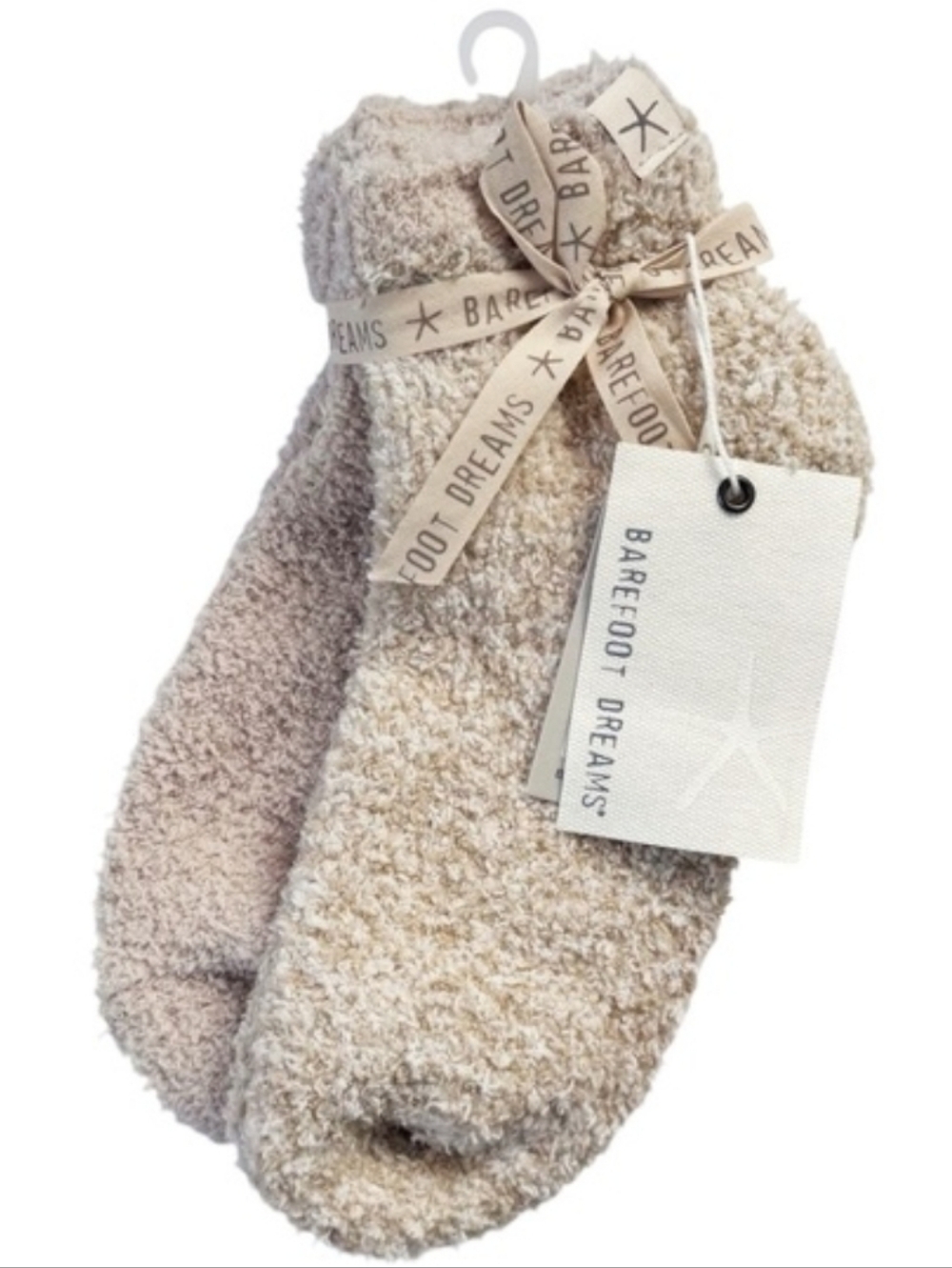 Barefoot Dreams Cozy Cream Fuzzy Socks